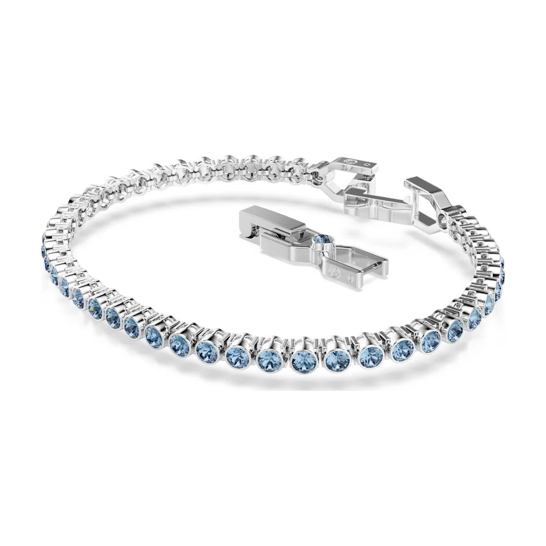 Swarovski Imber Emily Tennis rannekoru, vaalea metalli ja siniset kristallit, 5734239 - Image 4