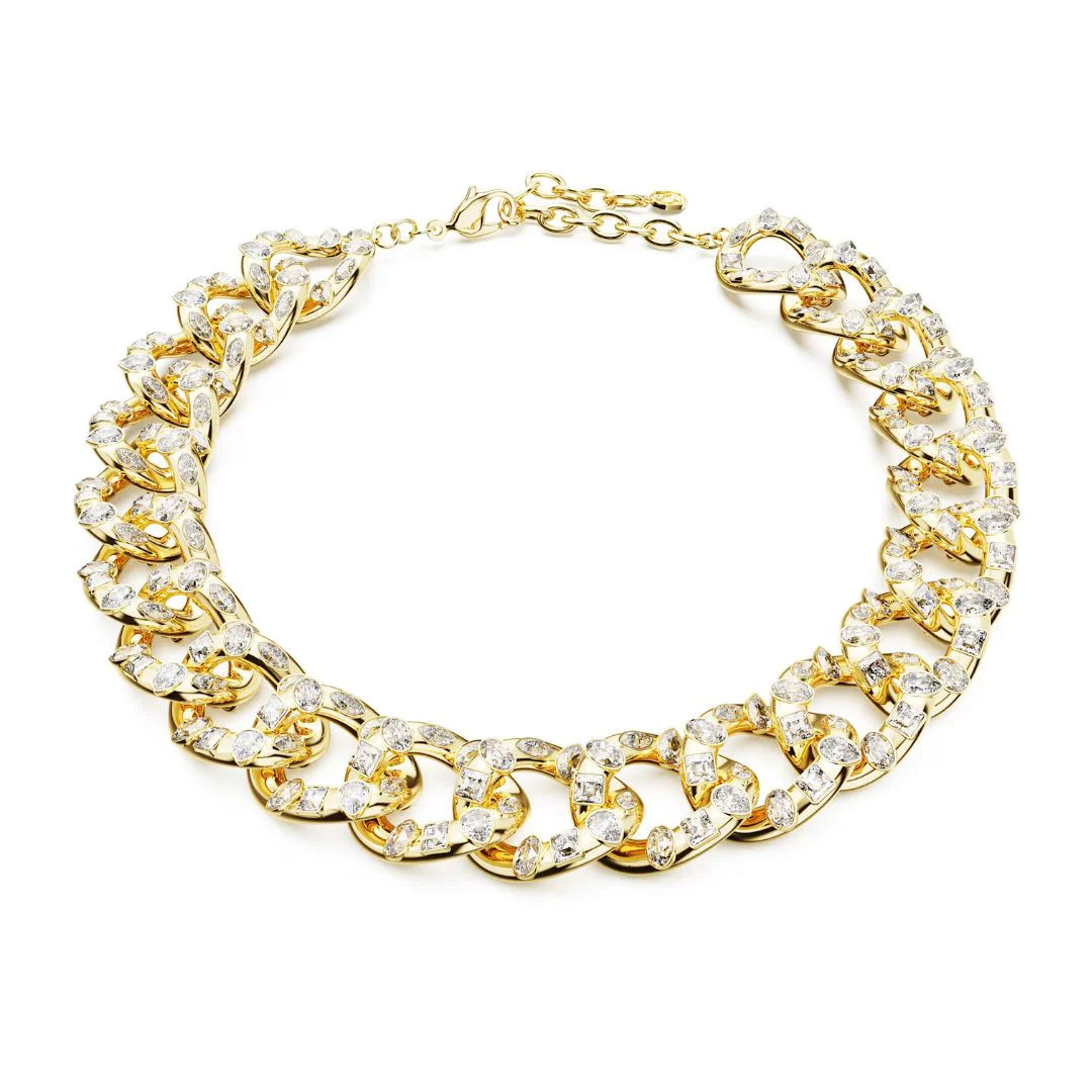 Swarovski Imber kaulakoru, keltakullanväri ja kirkkaat kristallit, 5663257
