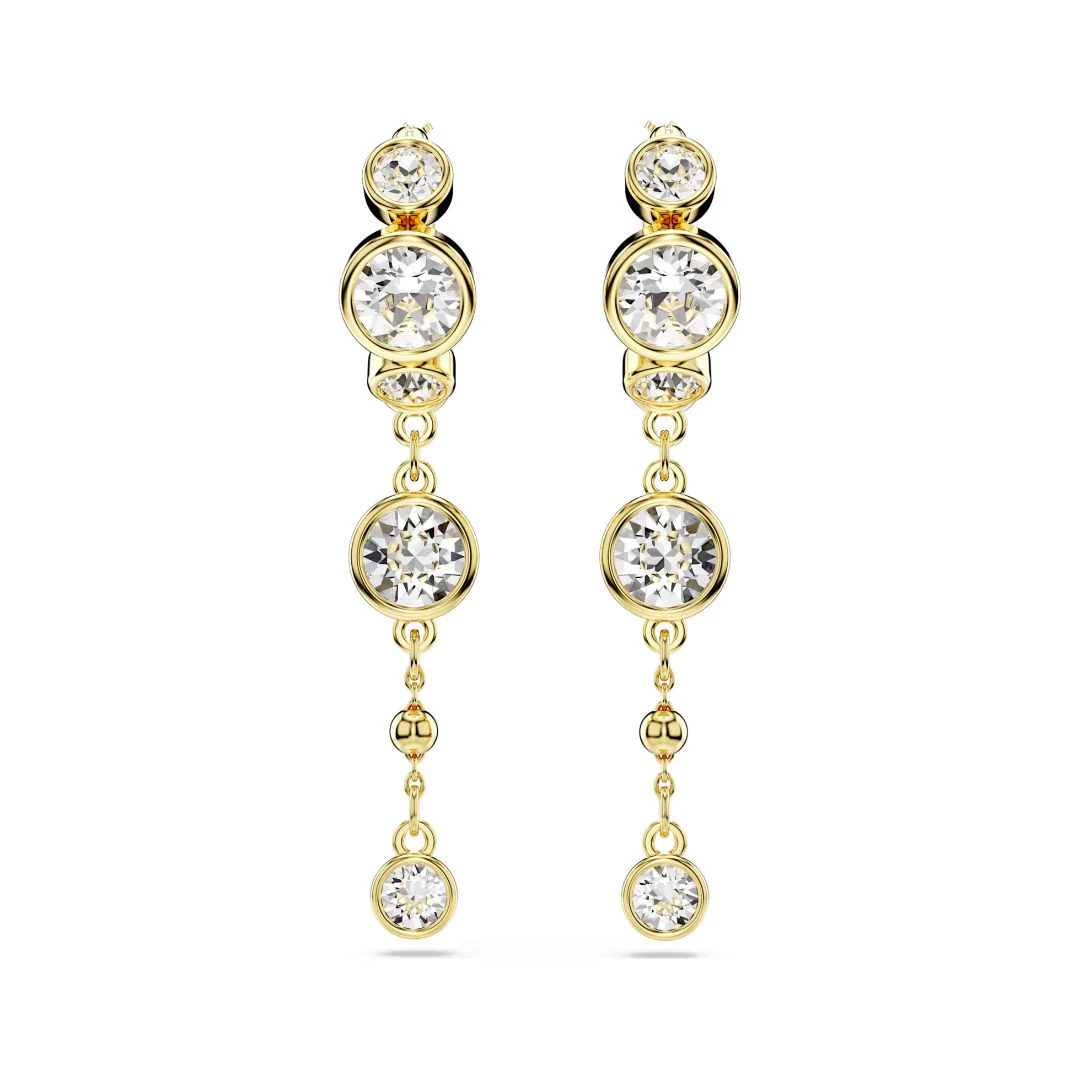 Swarovski Imber korvakorut, keltakullattu ja kirkkaat kristallit, 5680097 - Image 4