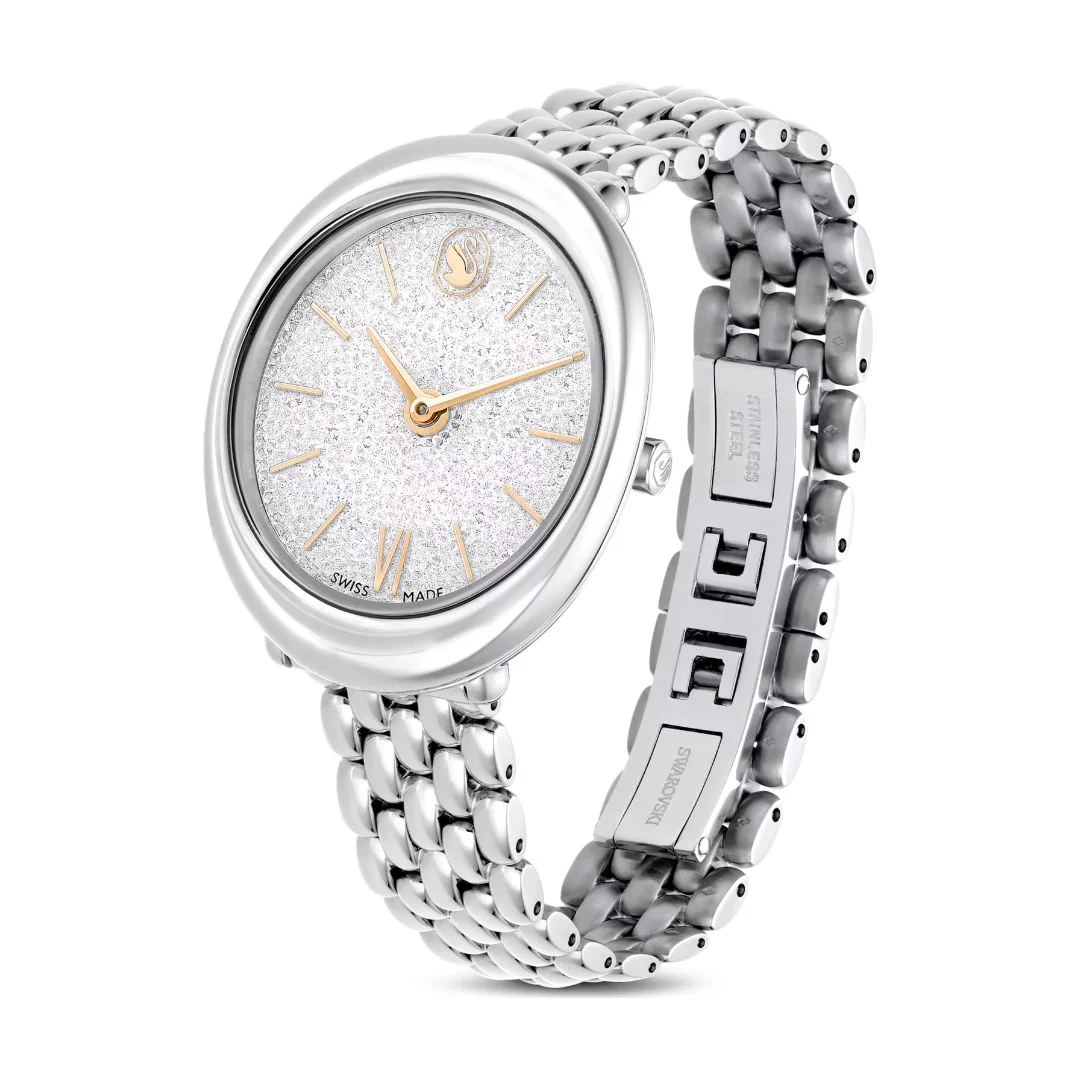 Swarovski Imber oval rannekello, vaalea metalli ja kirkkaat kristallit, 5717590 - Image 3