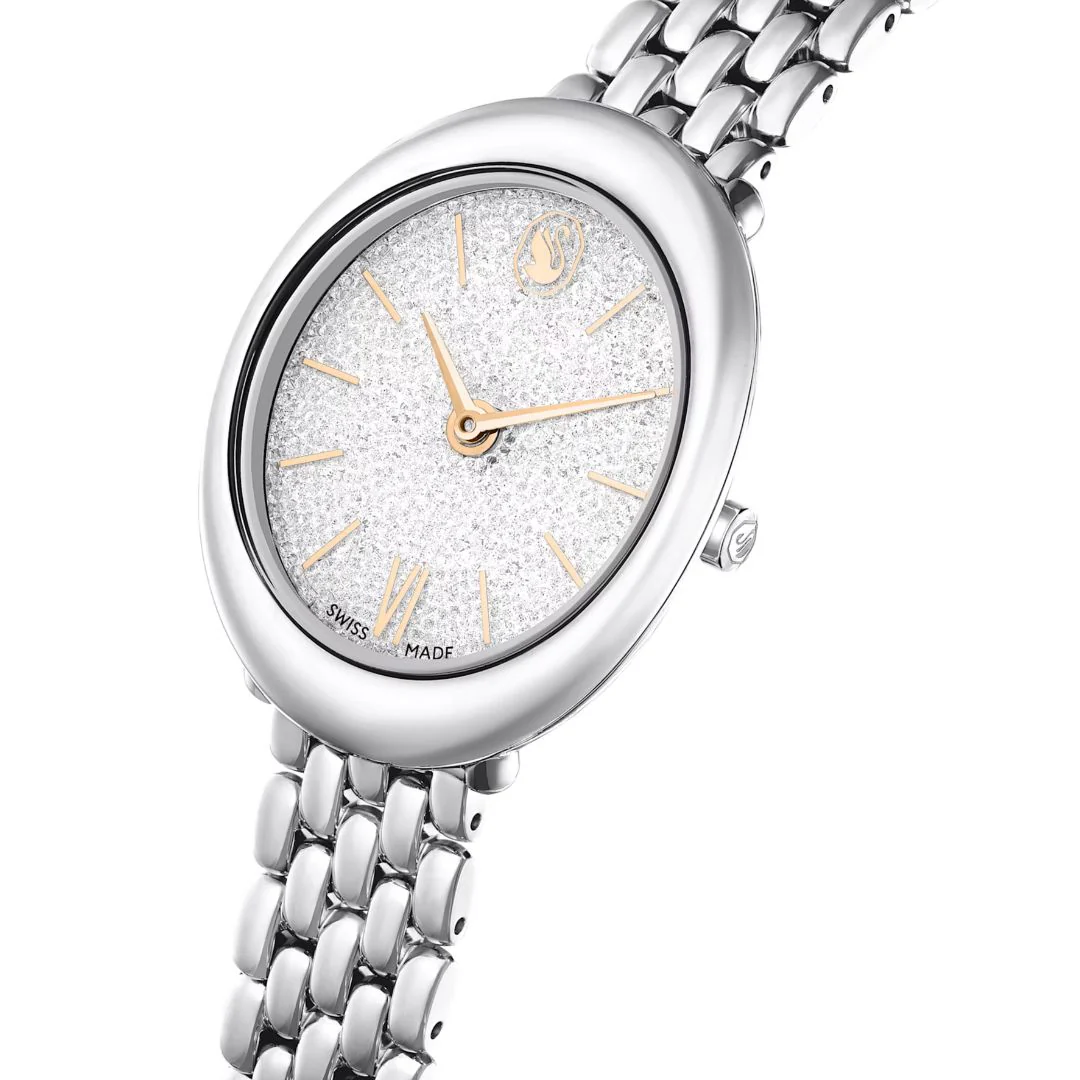 Swarovski Imber oval rannekello, vaalea metalli ja kirkkaat kristallit, 5717590 - Image 5