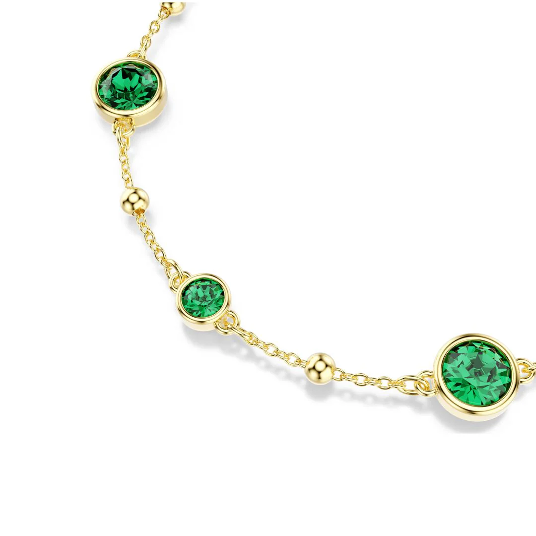 Swarovski Imber rannekoru, keltakullanväri ja vihreät kristallit, 5730676 - Image 2