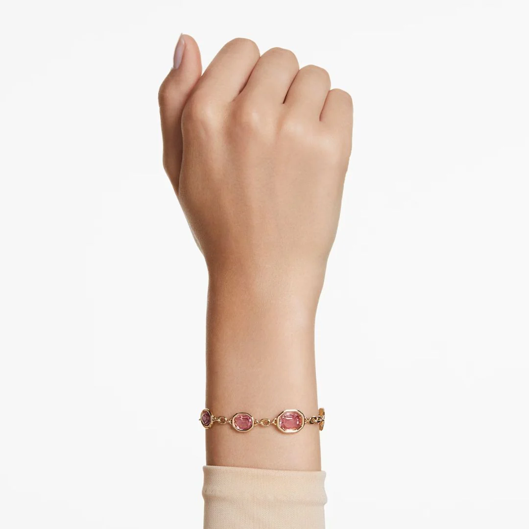 Swarovski Imber rannekoru, keltakullanväri ja vaaleanpunaiset kristallit, 5684537 - Image 2