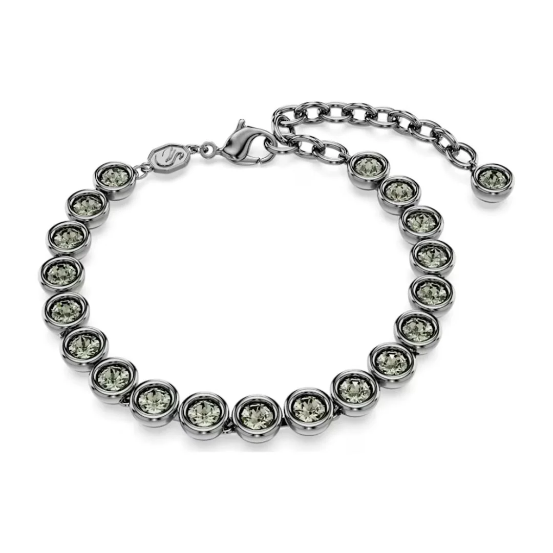Swarovski Imber rannekoru, tumma metalli ja mustat kristallit, 5682592