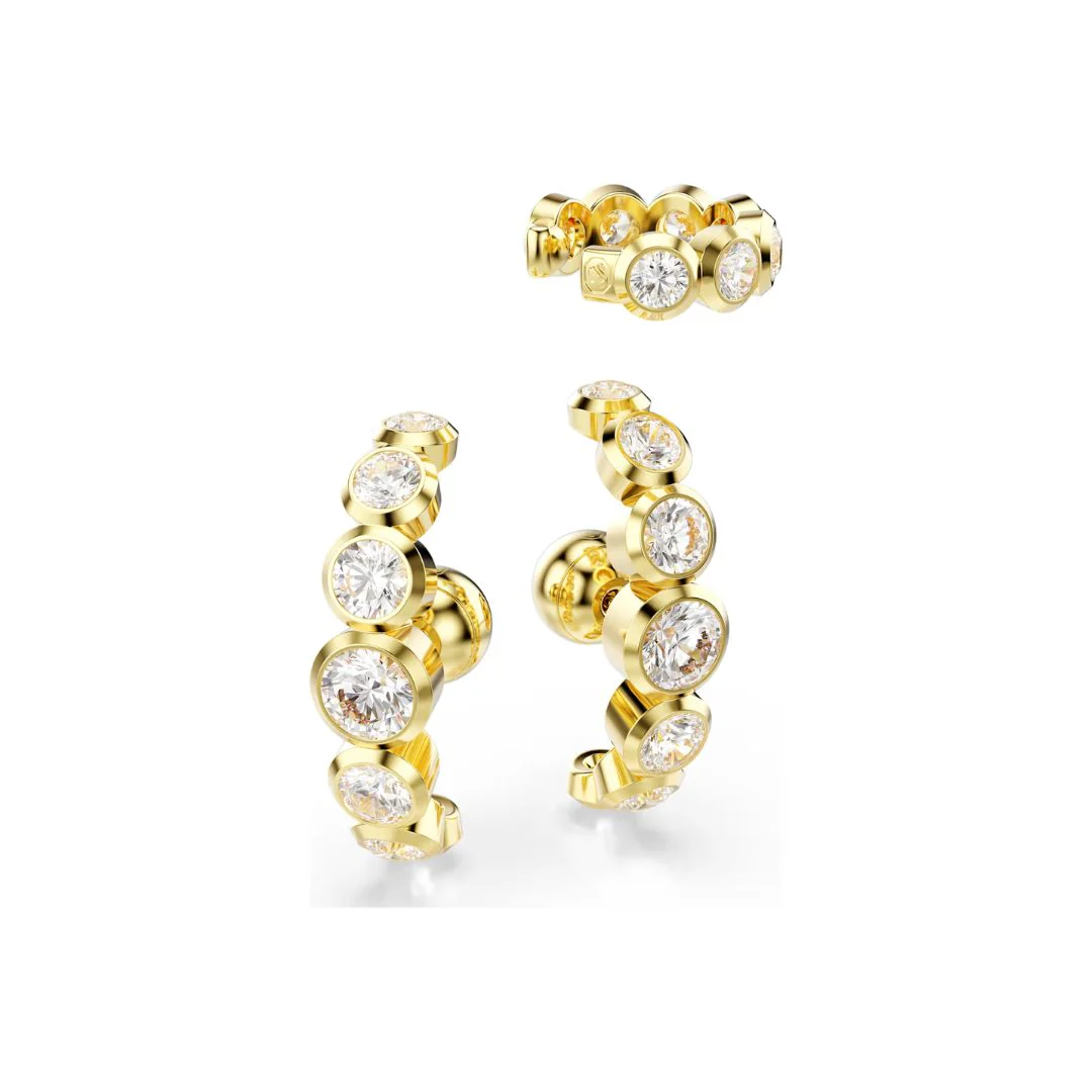 Swarovski Imber rengaskorvakorut ja ear cuff, keltakullanväri ja kirkkaat kristallit, 5711482 - Image 4