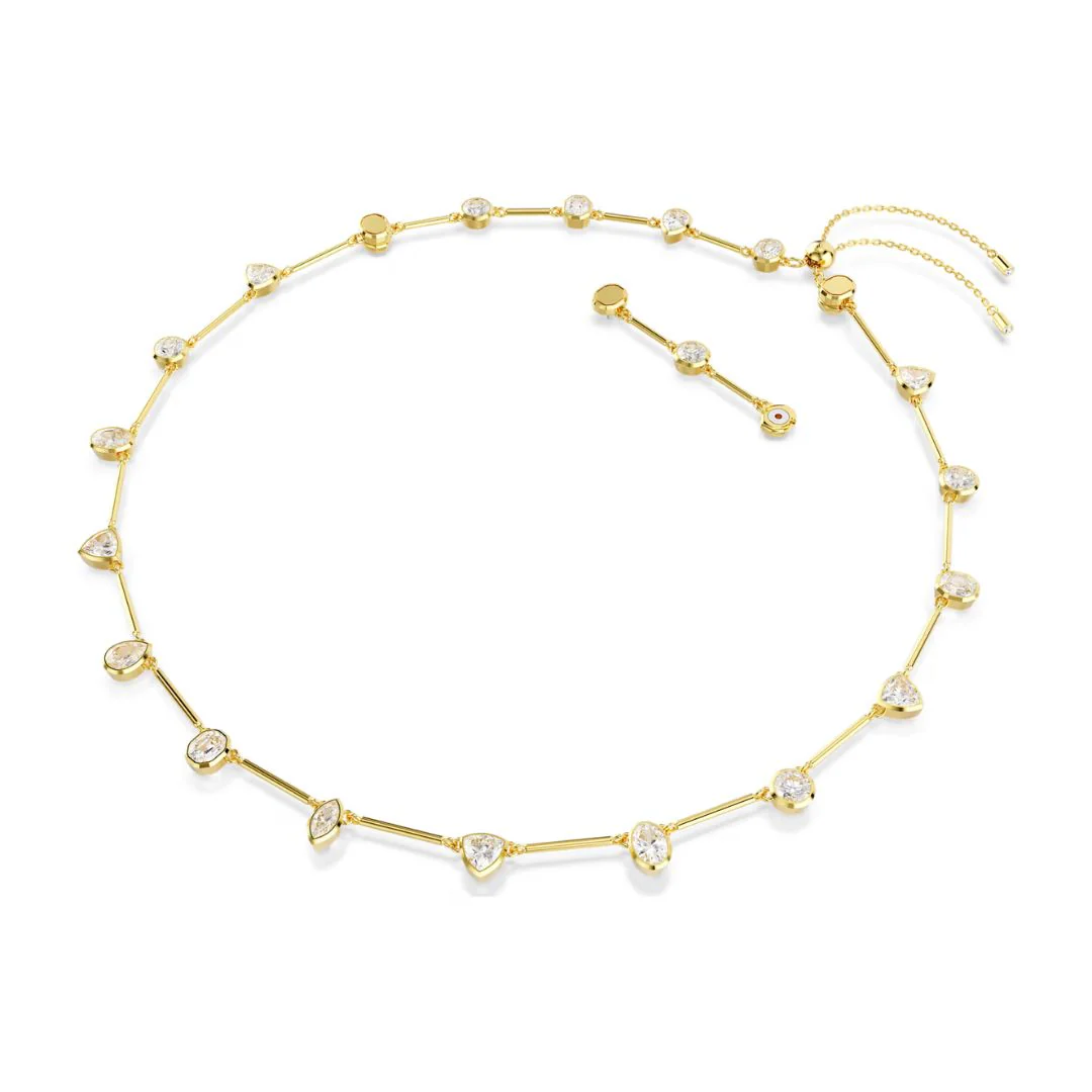 Swarovski Imber Tennis kaulakoru ja rannekoru -setti, keltakullattu ja kirkkaat kristallit, 5705481 - Image 3