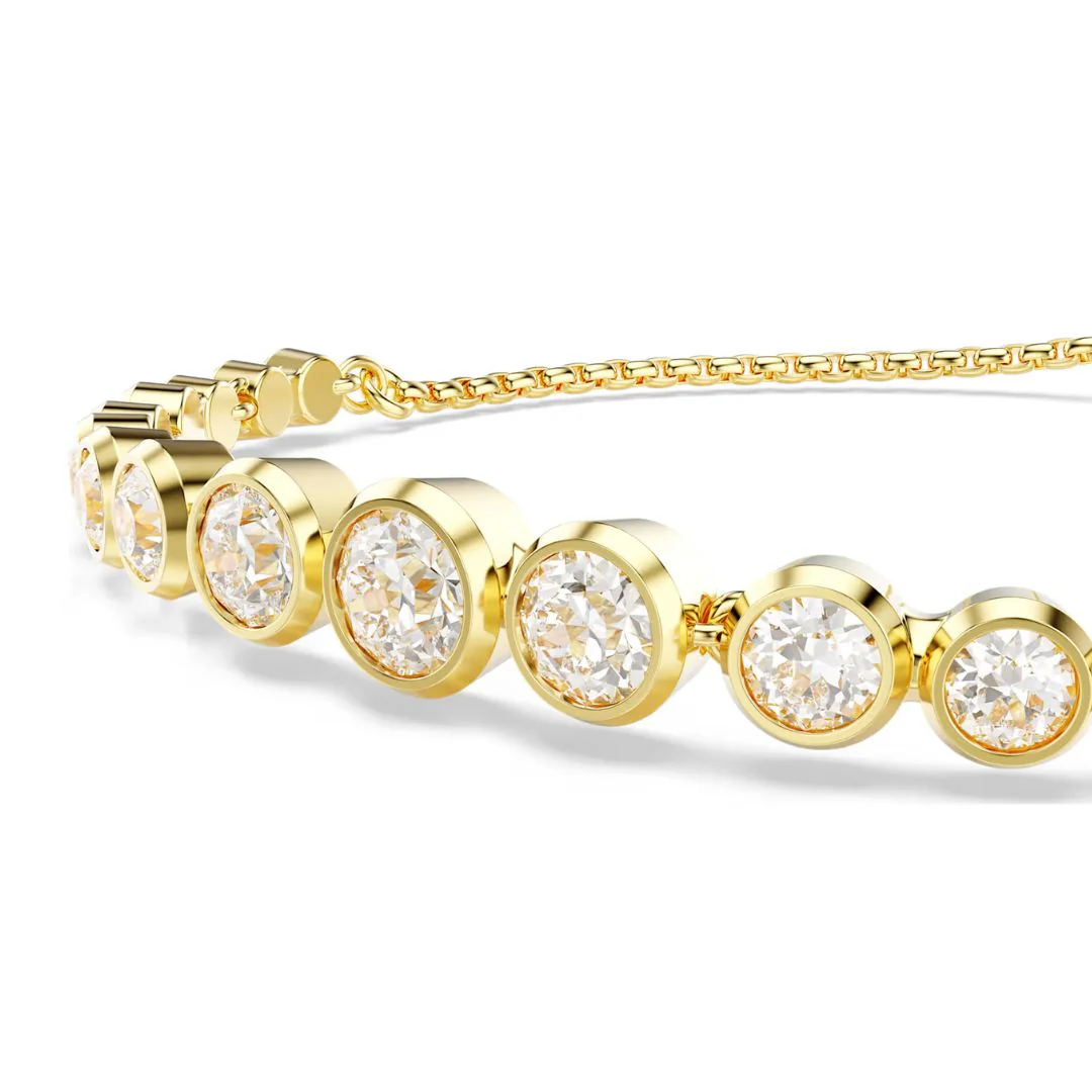 Swarovski Imber Tennis rannekoru, keltakullanväri ja kirkkaat kristallit, 5705450 - Image 4