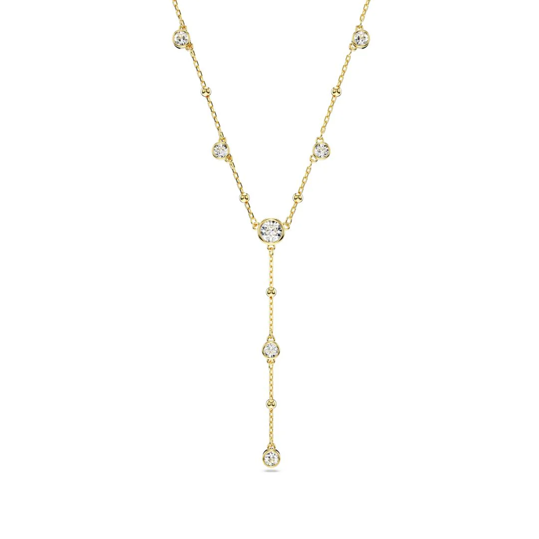 Swarovski Imber Y kaulakoru, keltakullattu ja kirkkaat kristallit, 5684510