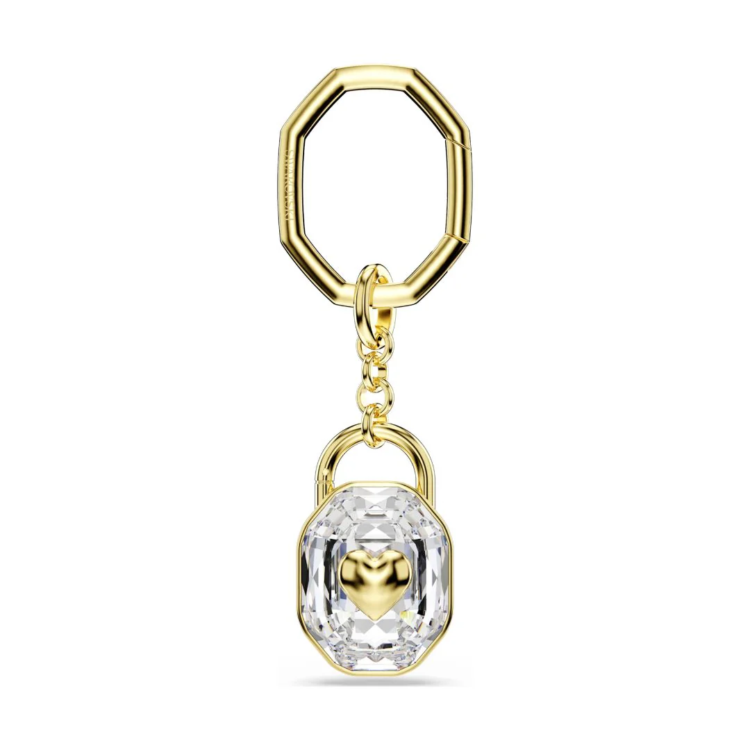 Swarovski Infinity avaimenperä, keltakullattu ja kirkas kristalli, 5733765