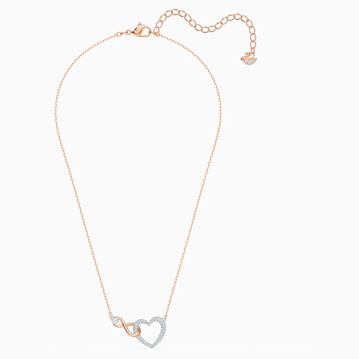 Swarovski Infinity kristalliriipus, rosekullan väri - Image 4