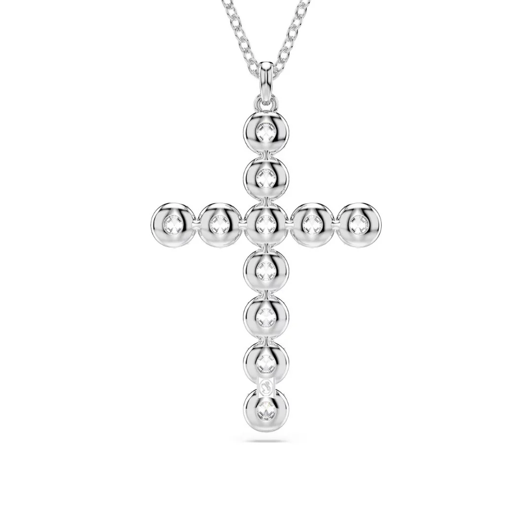 Swarovski Insigne ristiriipus, vaalea metalli ja kirkkaat kristallit - Image 5