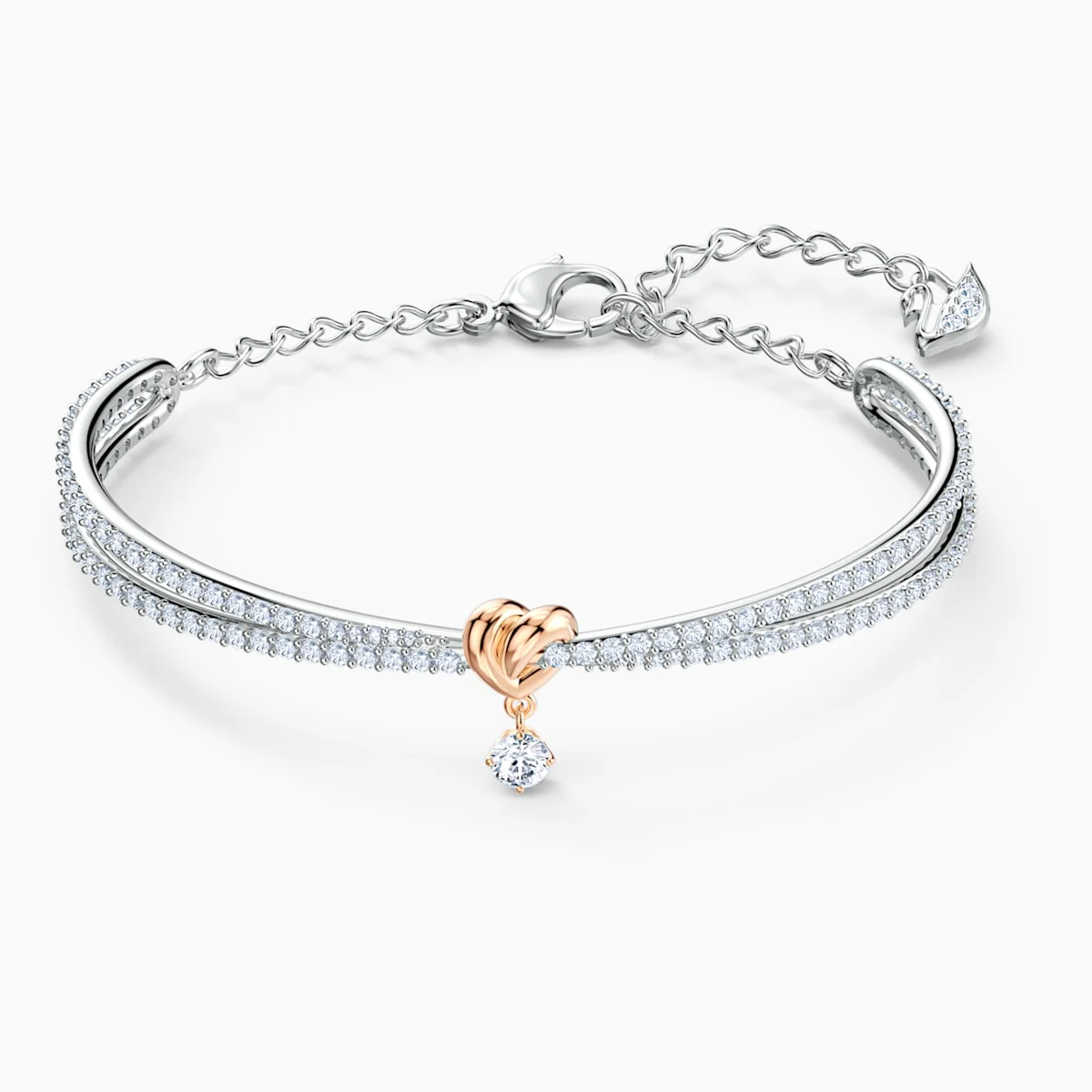 Swarovski Lifelong Heart kristallirannekoru, valkoinen - Image 4
