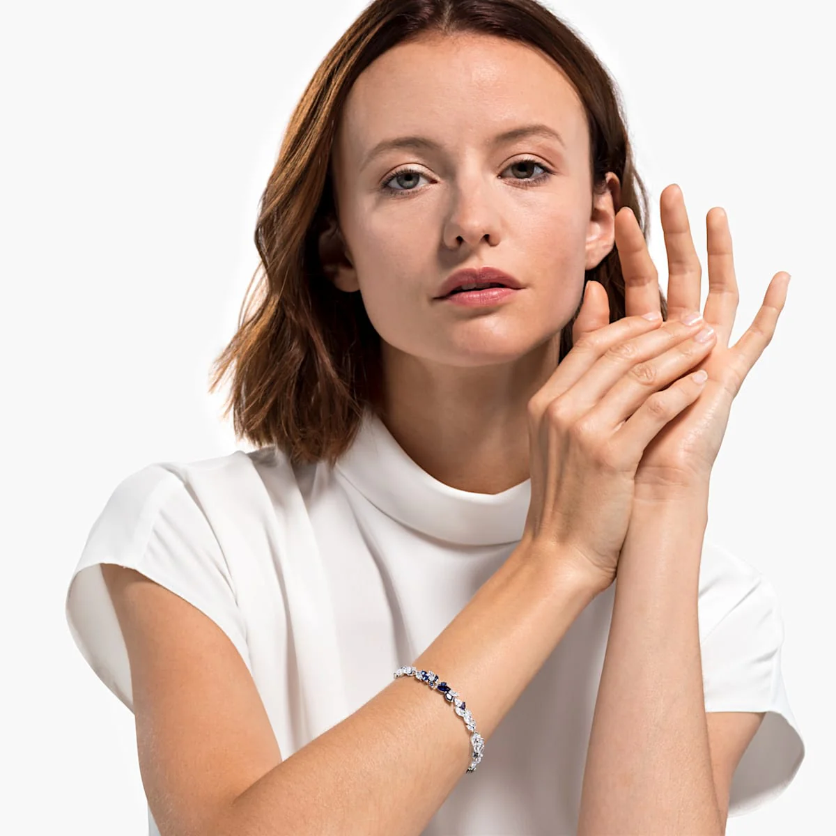 Swarovski Louison kristallirannekoru, kirkas ja sininen - Image 4