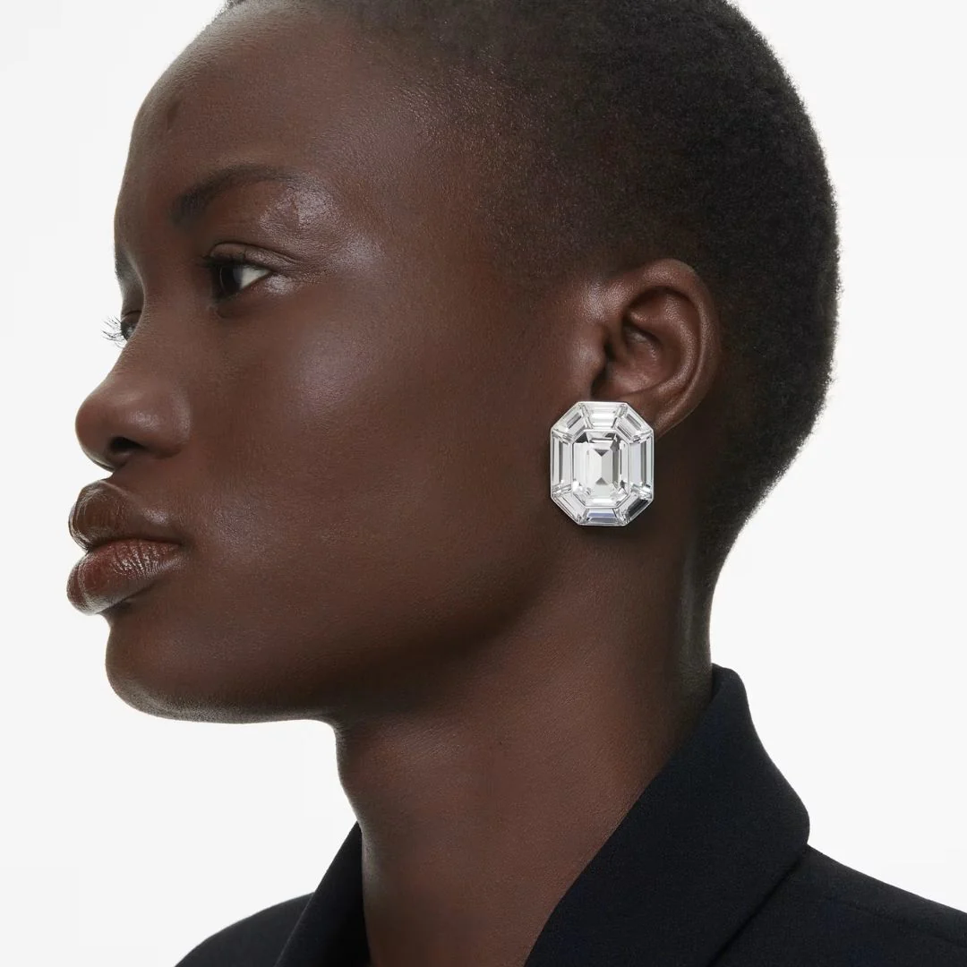 Swarovski Lucent Clip korvakorut, vaalea metalli ja kirkkaat kristallit 5698525 - Image 2