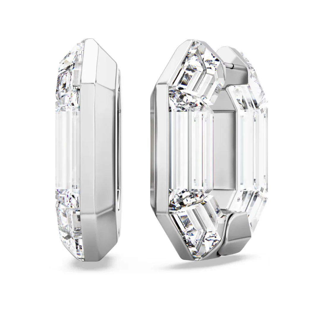 Swarovski Lucent rengaskorvakorut, vaalea metalli ja kirkkaat kristallit 5696289