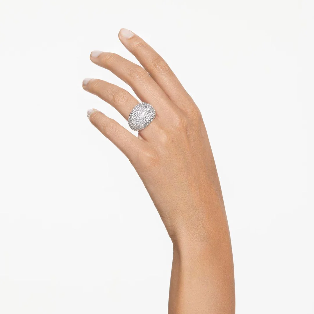 Swarovski Luna cocktail sormus, vaalea ja kirkkaat kristallit, 5677136 - Image 2