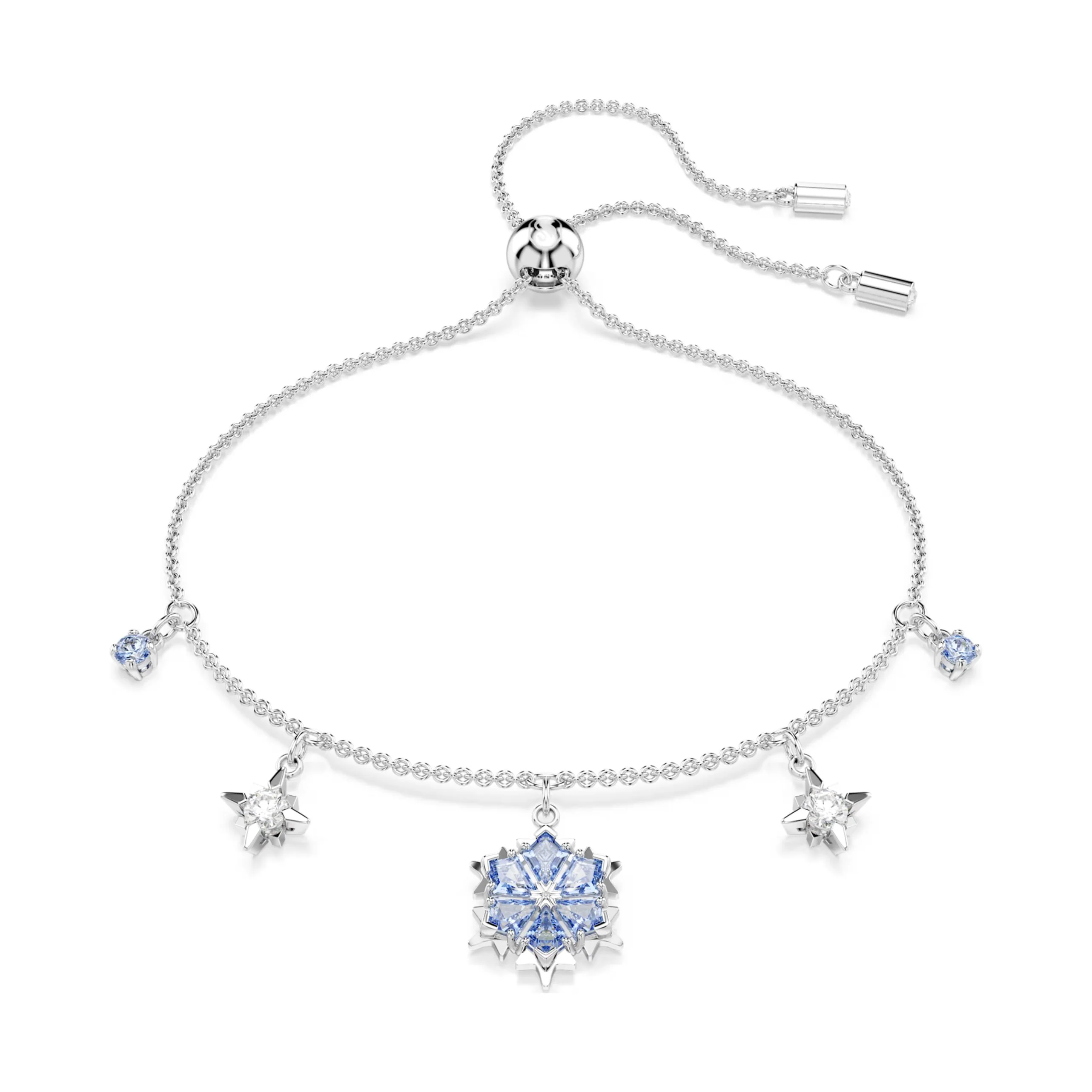 Swarovski Magic rannekoru, vaalea metalli, siniset ja kirkkaat kristallit, 5734244