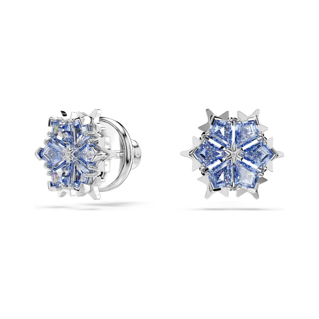 Swarovski Magic Snowflake riipus ja korvakorut, vaalea metalli ja siniset kristallit 5734243 - Image 3