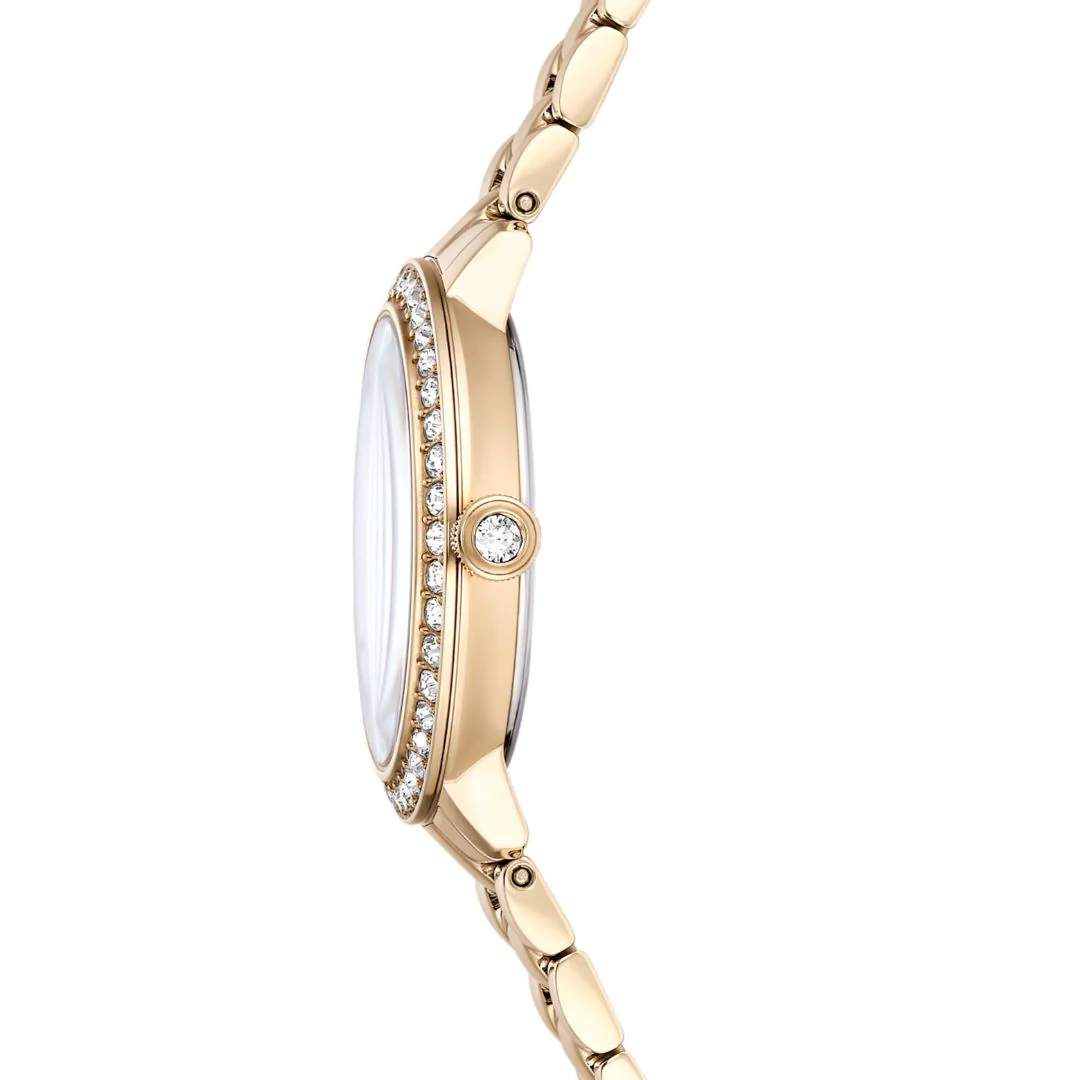 Swarovski Matrix 3-link rannekello, samppanjakullanväri ja kirkkaat kristallit, 5715026 - Image 6