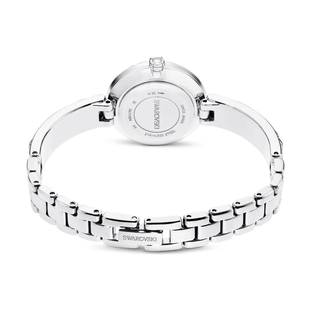 Swarovski Matrix bangle rannekello, hopeanvärinen ja kirkkaat kristallit, 5677487 - Image 5