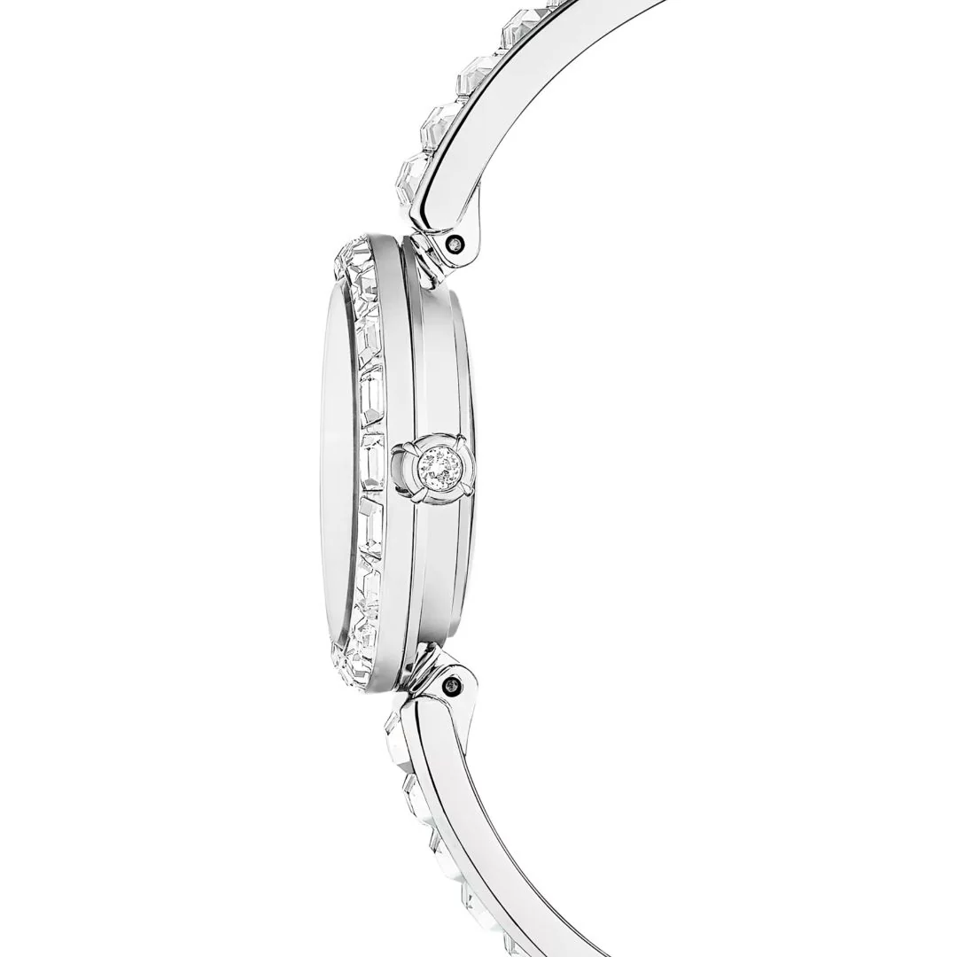 Swarovski Matrix bangle rannekello, hopeanvärinen ja kirkkaat kristallit, 5677487 - Image 6