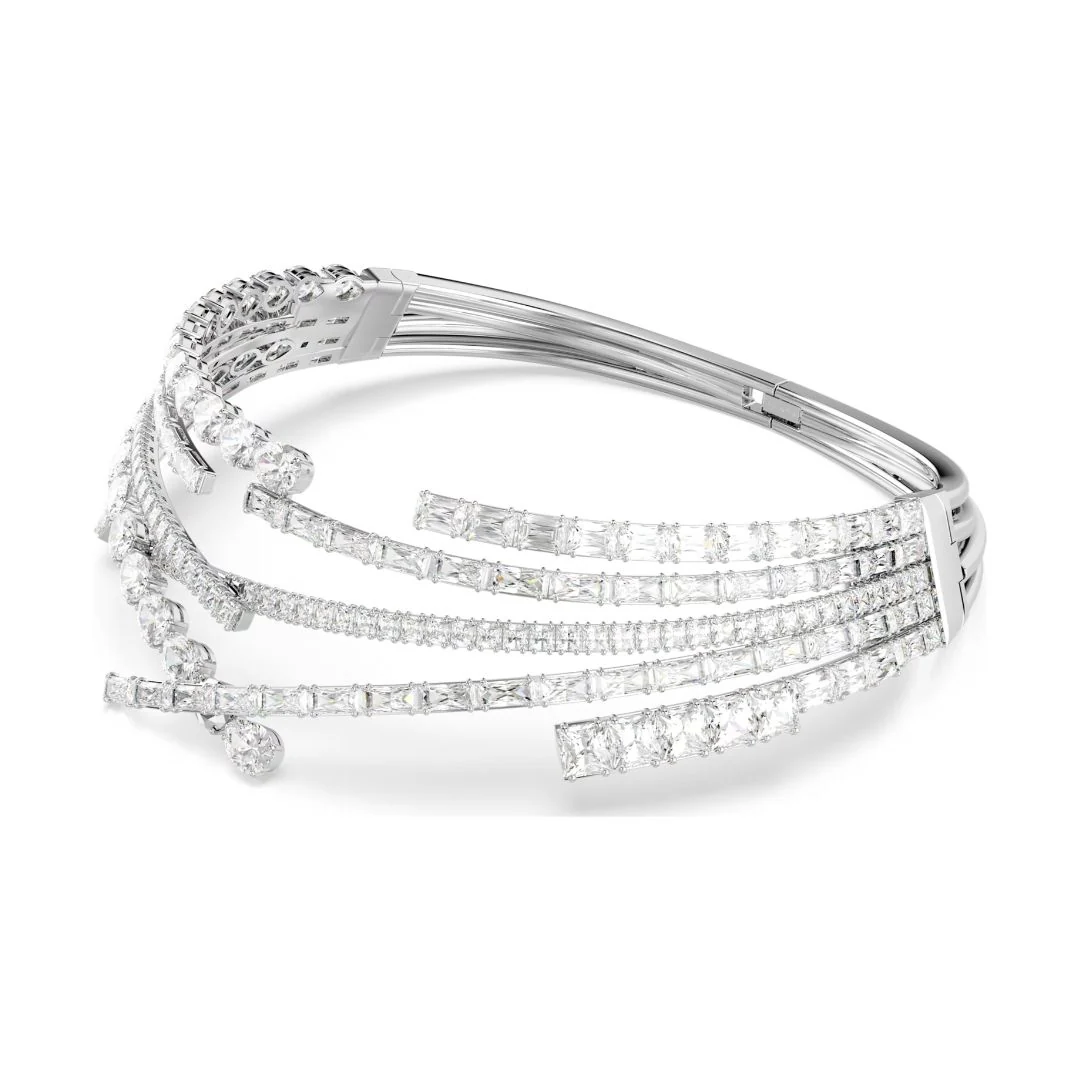 Swarovski Matrix Choker kaulakoru, vaalea metalli ja kirkkaat kristallit, 5726295 - Image 3