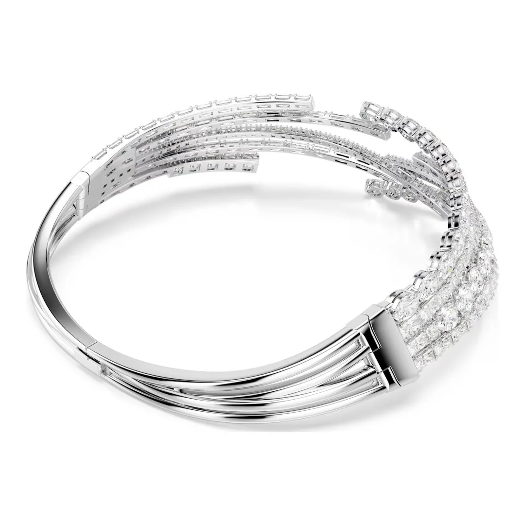Swarovski Matrix Choker kaulakoru, vaalea metalli ja kirkkaat kristallit, 5726295 - Image 7