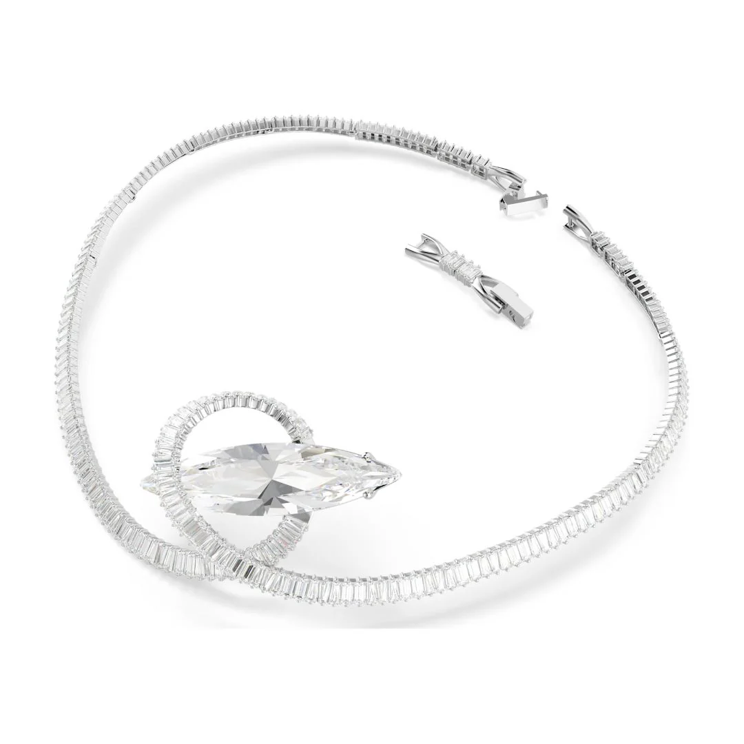 Swarovski Matrix Choker kaulakoru, vaalea metalli ja kirkkaat kristallit, 5727039 - Image 5