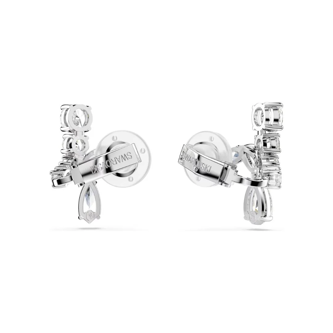 Swarovski Matrix Clip korvakorut, vaalea metalli ja kirkkaat zirkonit 5692523 - Image 2
