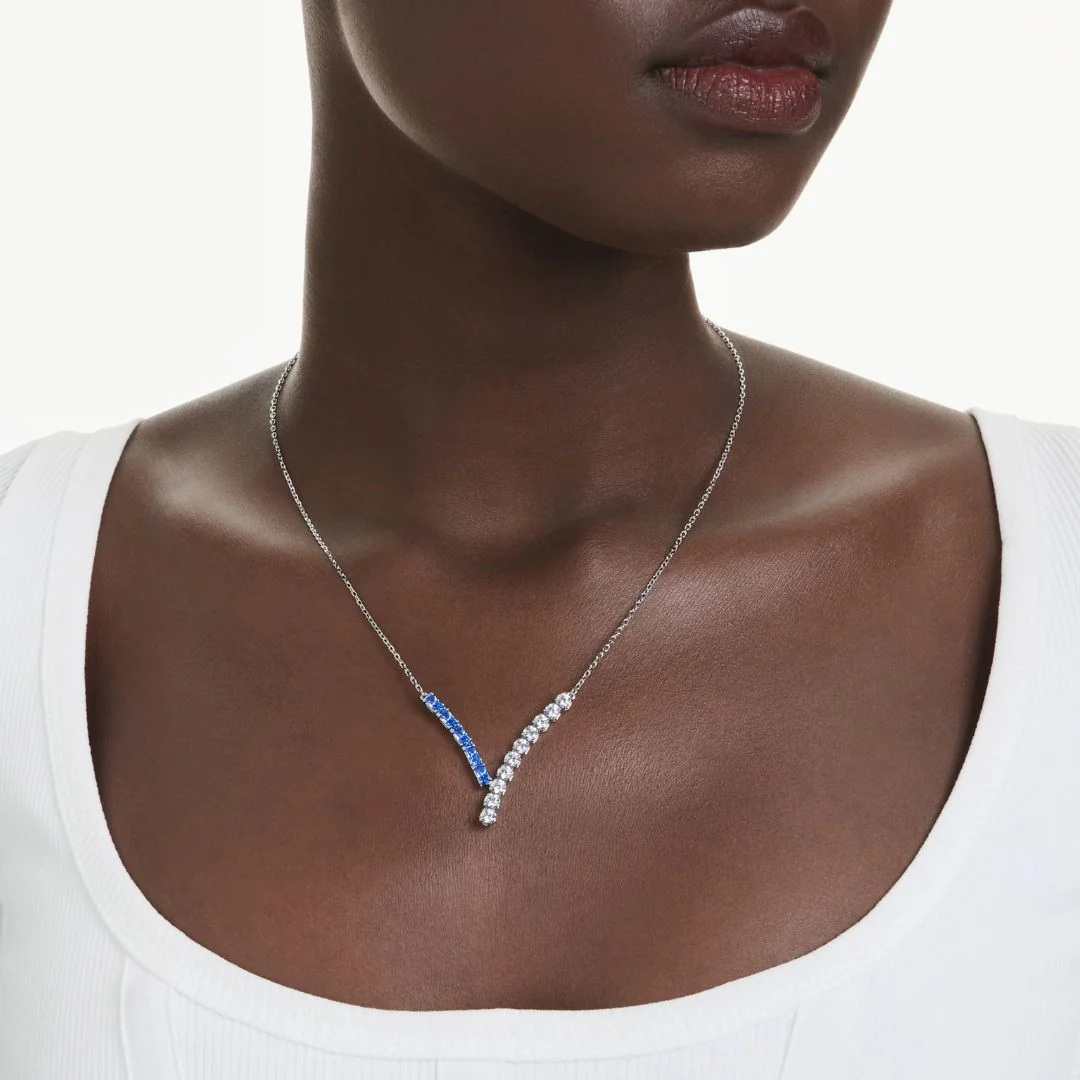 Swarovski Matrix kaulakoru, siniset ja kirkkaat zirkoneilla, 5732265 - Image 2