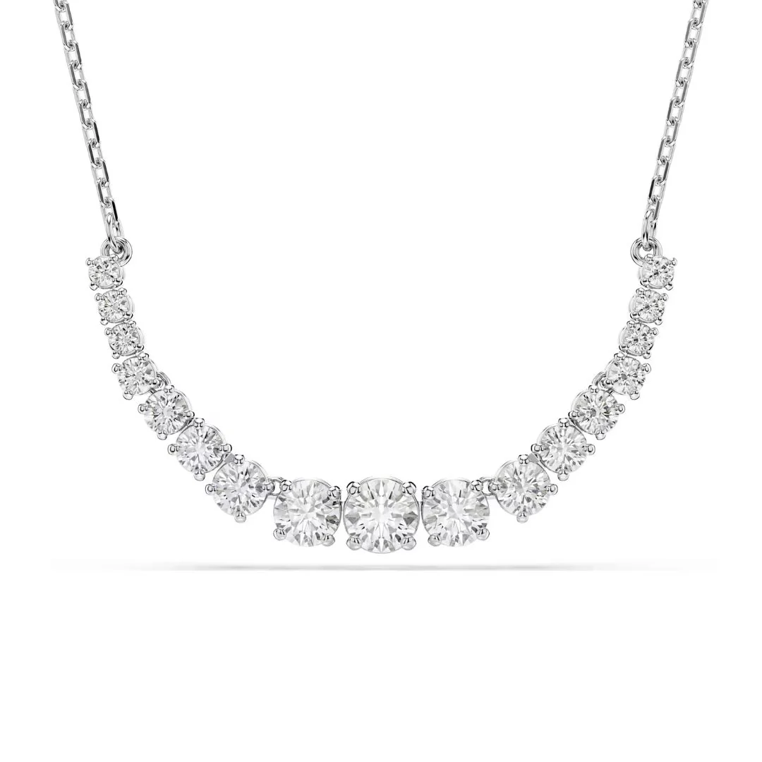 Swarovski Matrix kaulakoru, vaalea metalli ja kirkkaat kristallit, 5705396