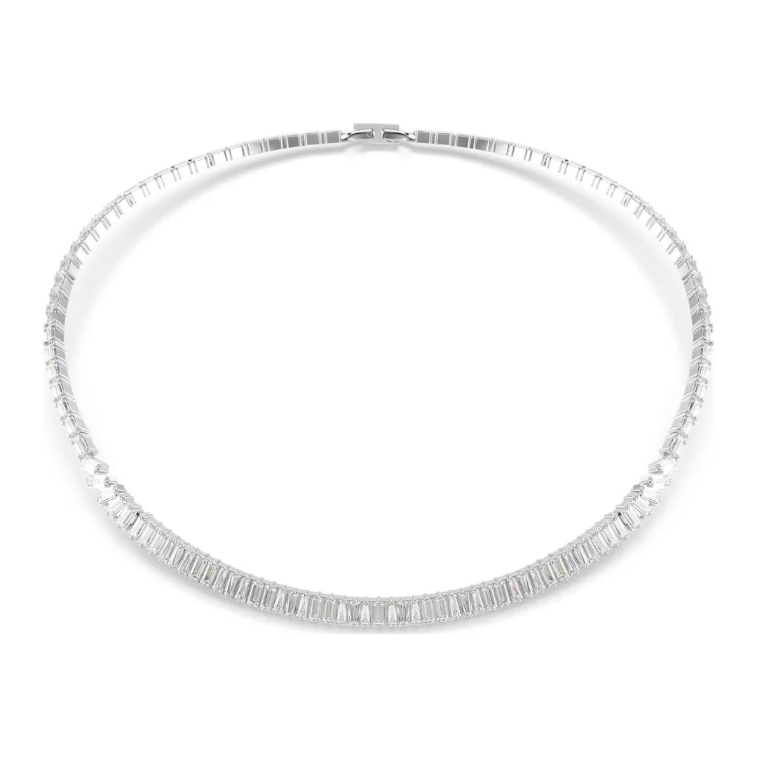 Swarovski Matrix kaulakoru, vaalea metalli ja kirkkaat kristallit, 5727111