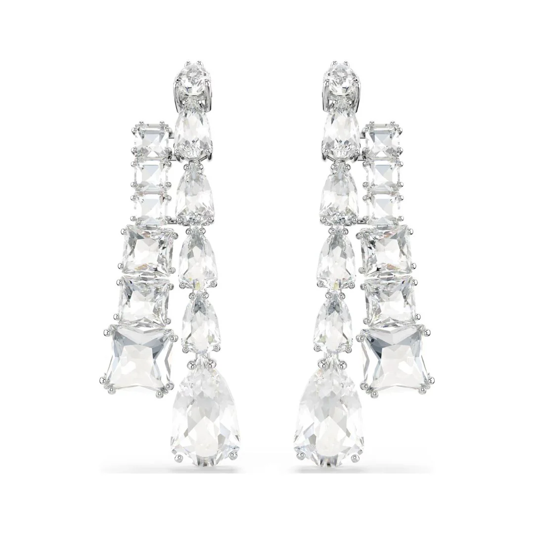Swarovski Matrix korvakorut, vaalea metalli ja kirkkaat kristallit 5692515