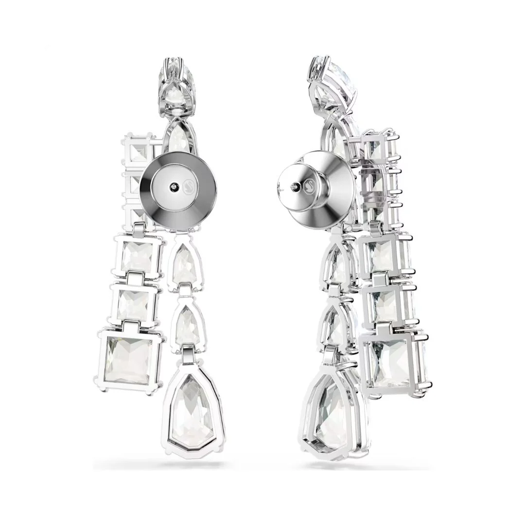 Swarovski Matrix korvakorut, vaalea metalli ja kirkkaat kristallit 5692515 - Image 2