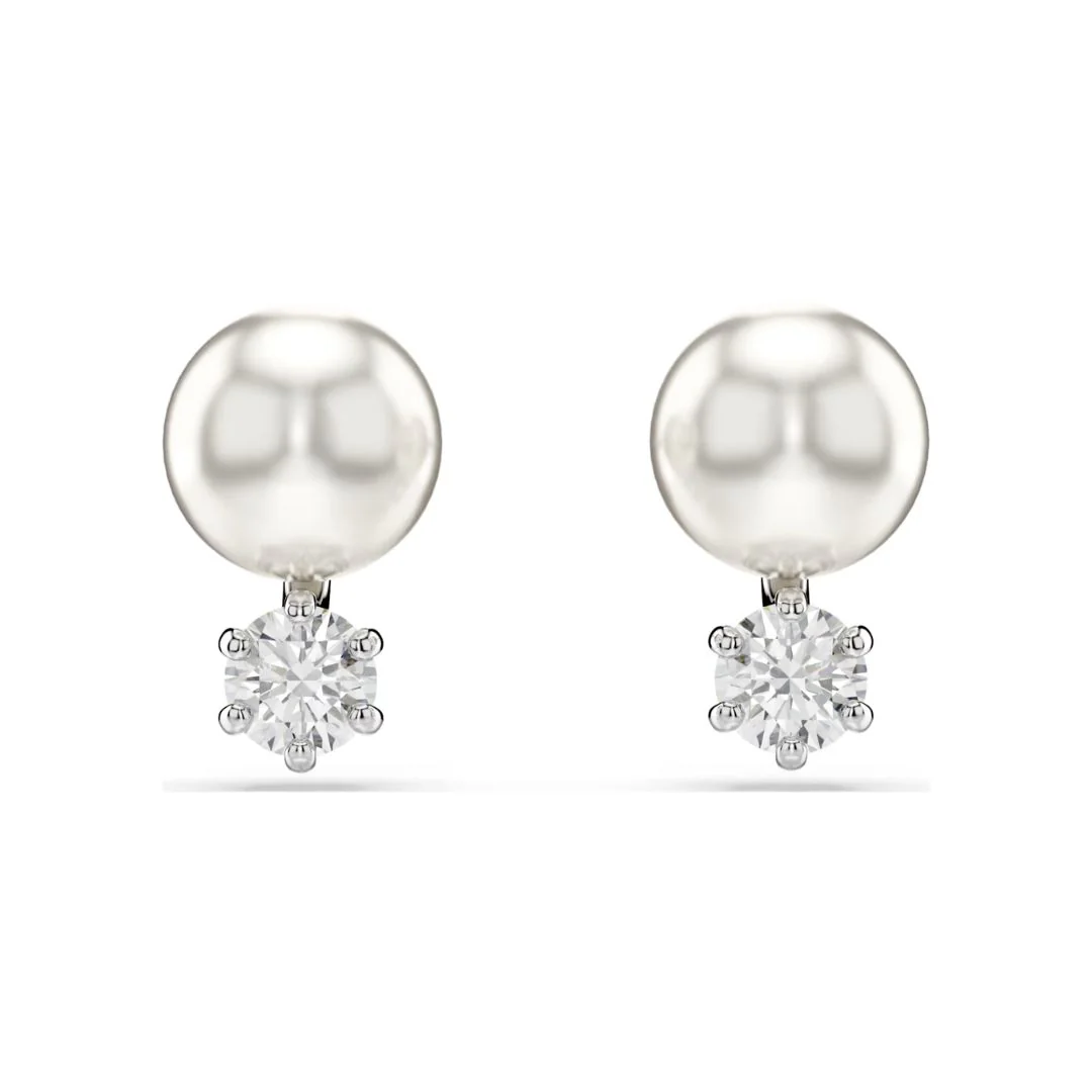 Swarovski Matrix korvakorut, vaalea metalli ja kirkkaat kristallit 5694225