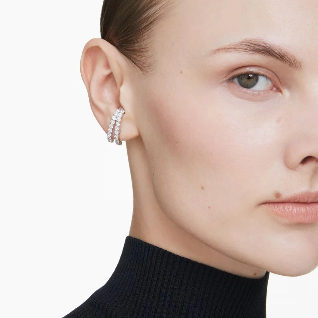 Swarovski Matrix korvakorut, vaalea metalli ja kirkkaat zirkonit 5705835 - Image 2