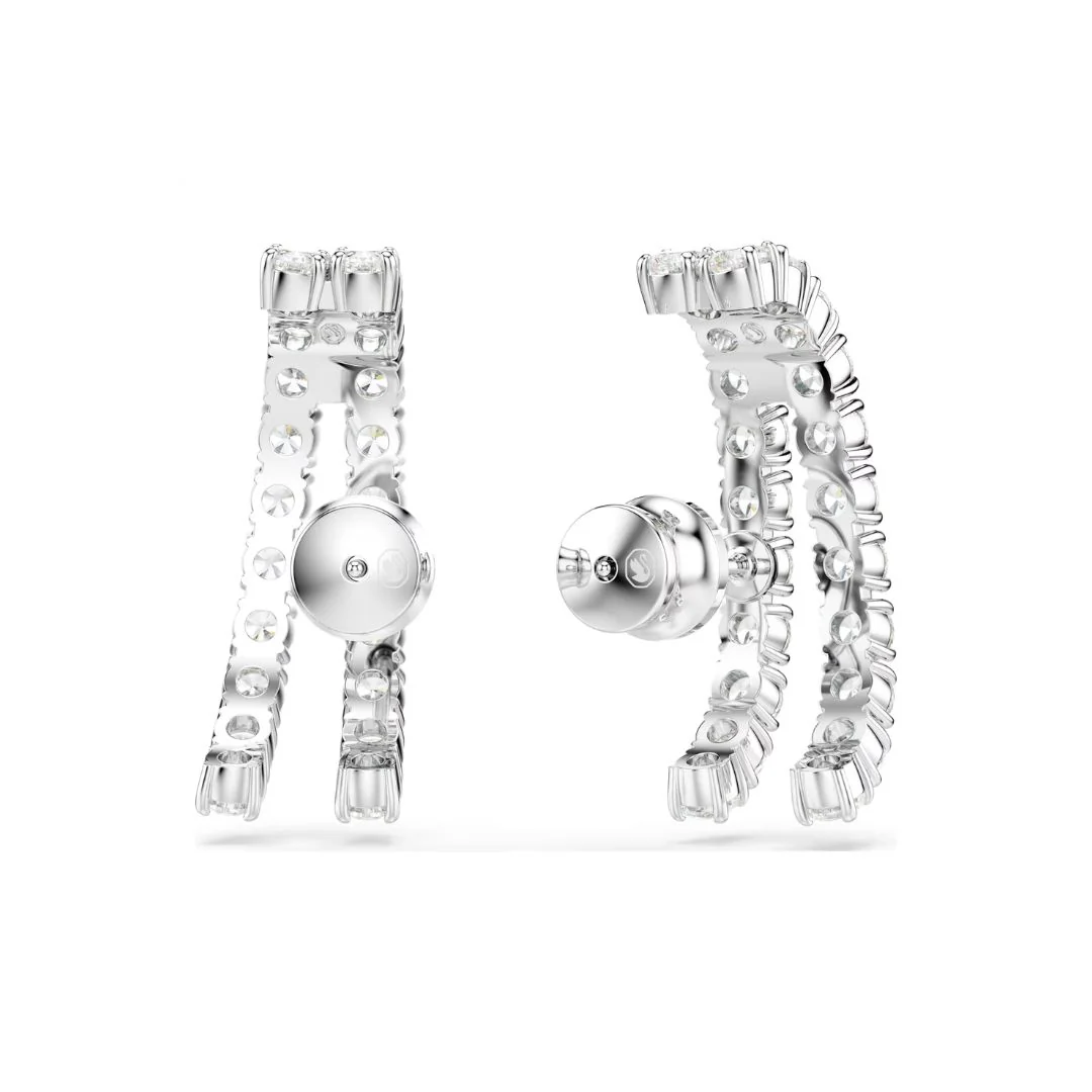 Swarovski Matrix korvakorut, vaalea metalli ja kirkkaat zirkonit 5705835 - Image 4