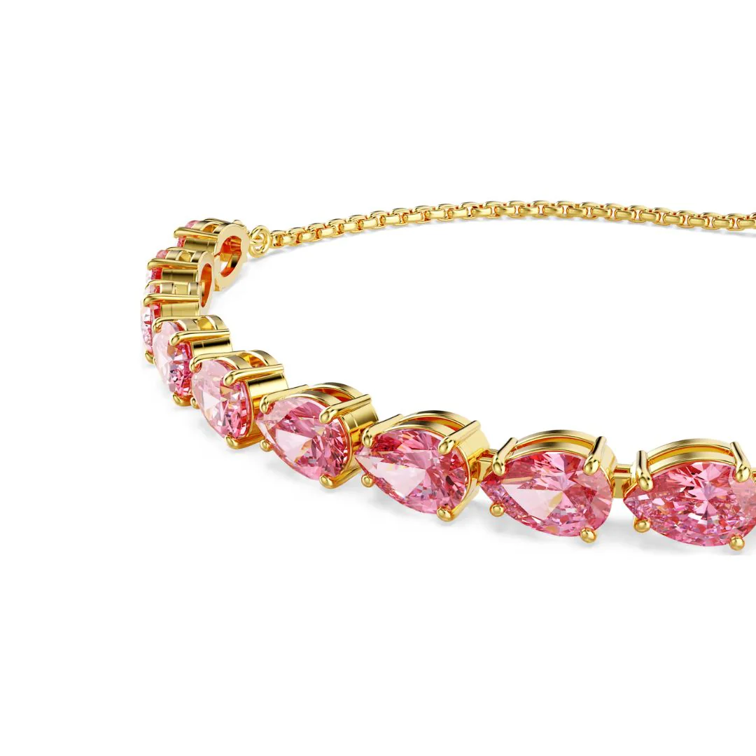 Swarovski Matrix rannekoru, ruusukullanväri ja vaaleanpunaiset kristallit 5707187 - Image 2