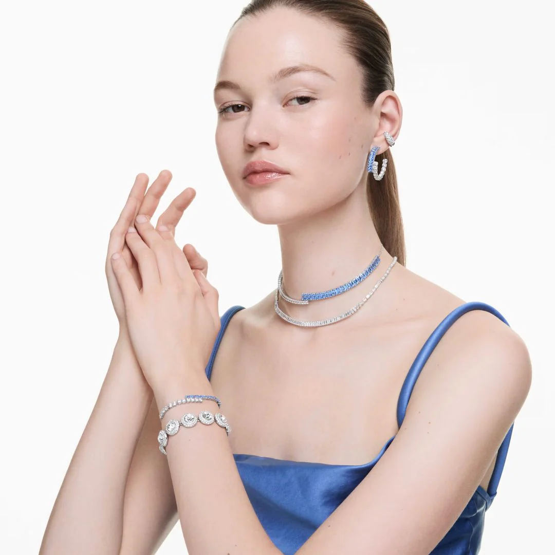 Swarovski Matrix rannekoru, siniset ja kirkkaat zirkonit, 5732266 - Image 3