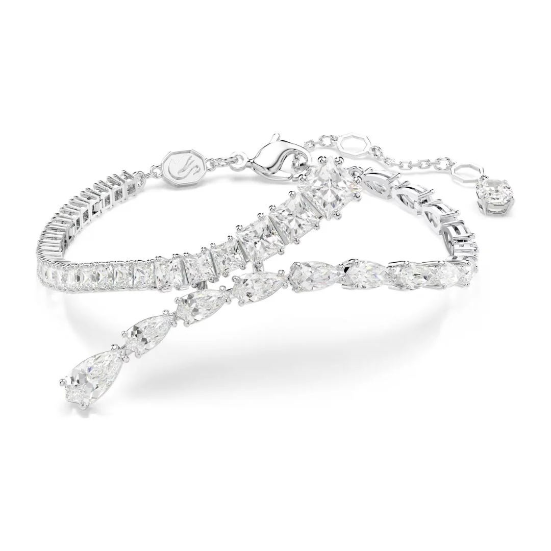 Swarovski Matrix rannekoru, vaalea metalli ja kirkkaat kristallit 5693154