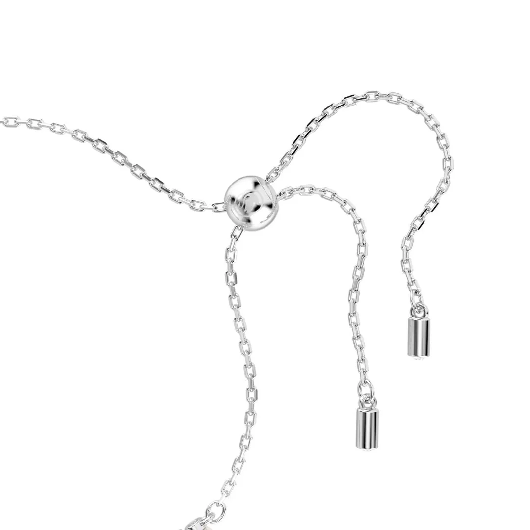 Swarovski Matrix rannekoru, vaalea metalli kirkkailla kristalleilla ja valkoisilla helmillä 5689633 - Image 4