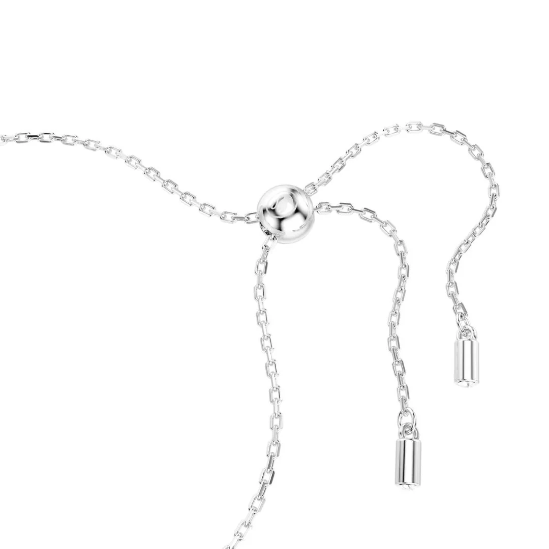 Swarovski Matrix Tennis rannekoru, vaalea metalli kirkkailla kristalleilla ja vihreällä zirkonilla 5693411 - Image 3