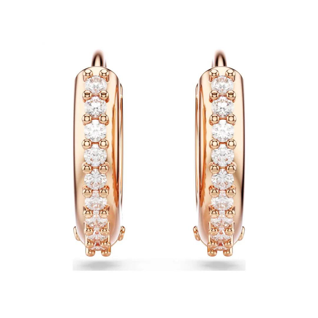 Swarovski Matrix rengaskorvakorut, ruusukullanväri ja kirkkaat kristallit 5690669 - Image 2