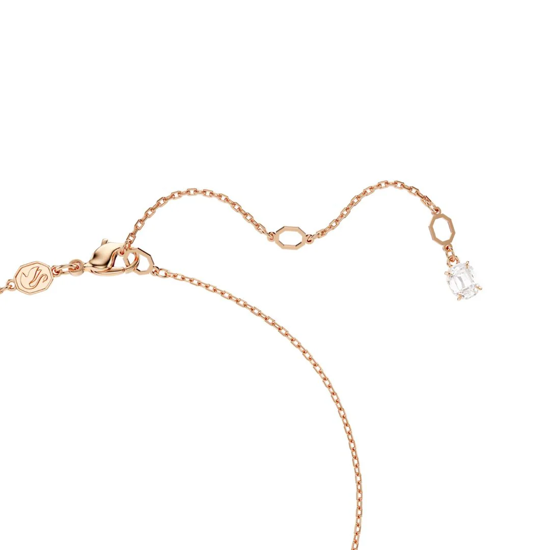 Swarovski Matrix riipus, ruusukullanväri kirkkailla kristalleilla ja valkoisella helmellä 5692265 - Image 3