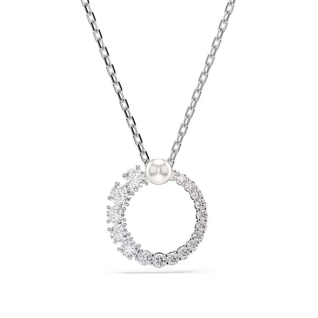 Swarovski Matrix riipus, vaalea metalli ja kirkkaat kristallit 5688751