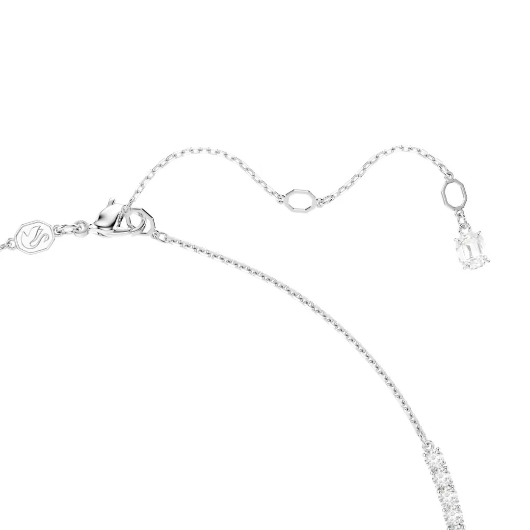 Swarovski Matrix Y kaulakoru, vaalea metalli kirkkailla kristalleilla ja valkoisilla helmillä 5692416 - Image 3