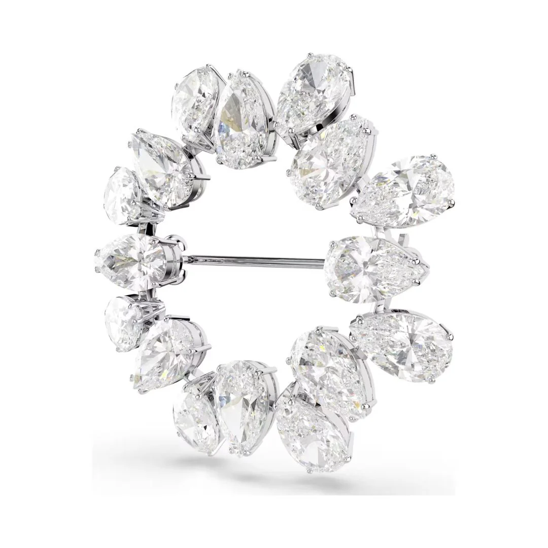 Swarovski Matrix rintakoru, vaalea metalli ja kirkkaat kristallit 5714646 - Image 2