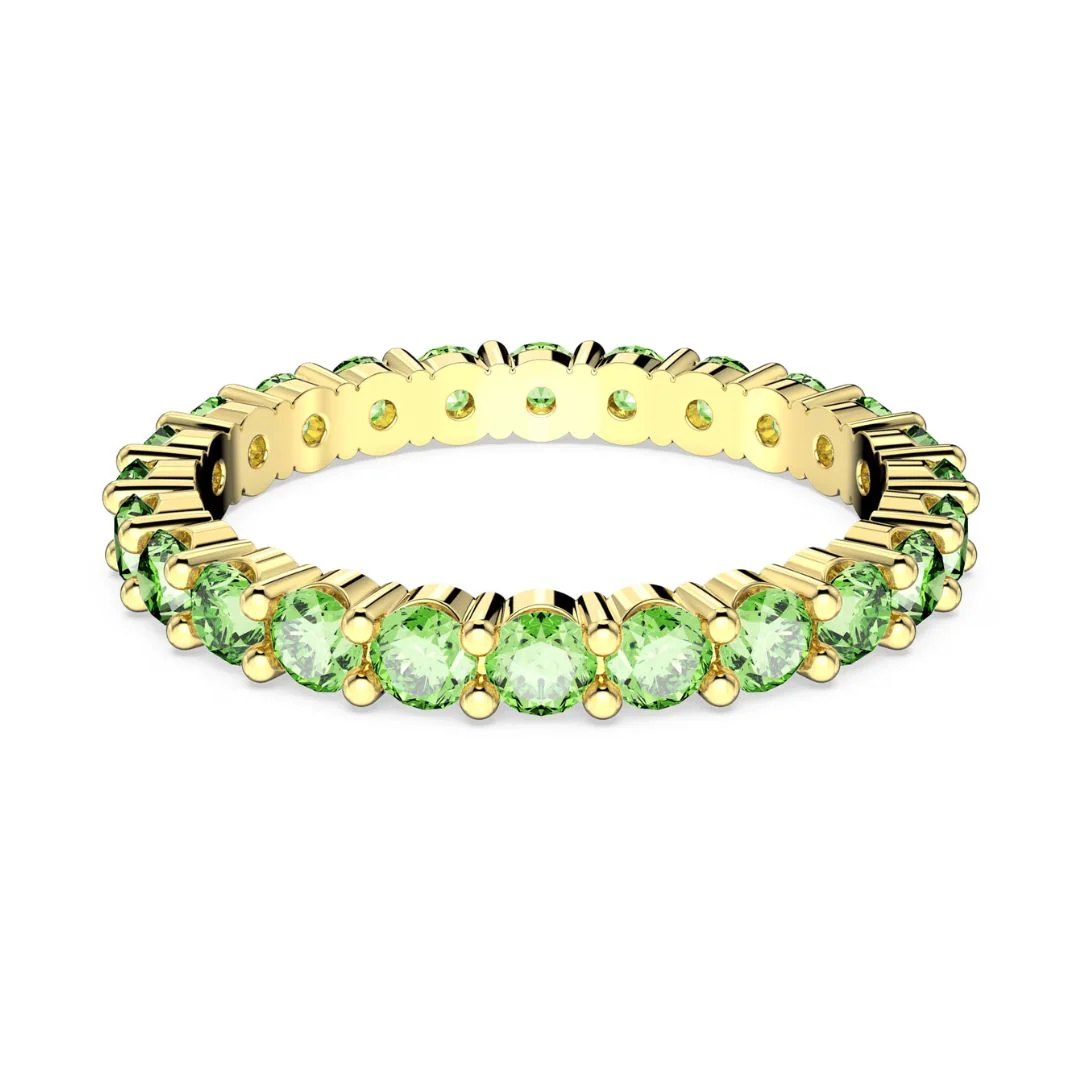 Swarovski Matrix sormus, keltakulta ja vihreät kristallit, 5658660 - Image 4