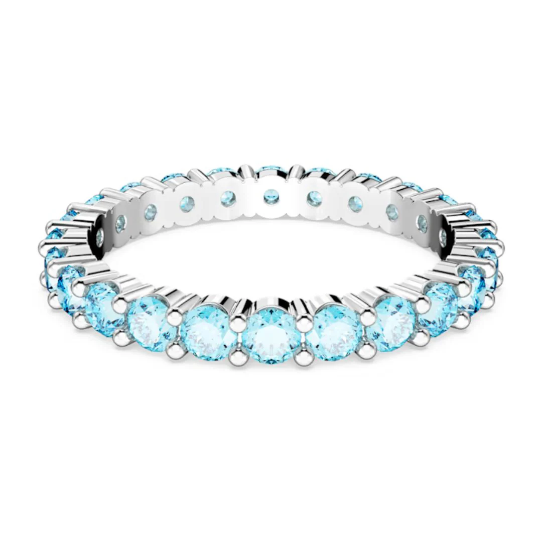 Swarovski Matrix sormus, vaalea ja siniset kristallit, 5658672 - Image 3