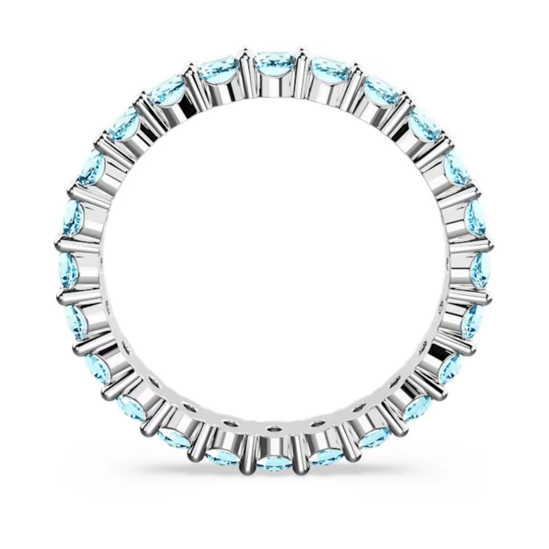 Swarovski Matrix sormus, vaalea ja siniset kristallit, 5658672 - Image 4